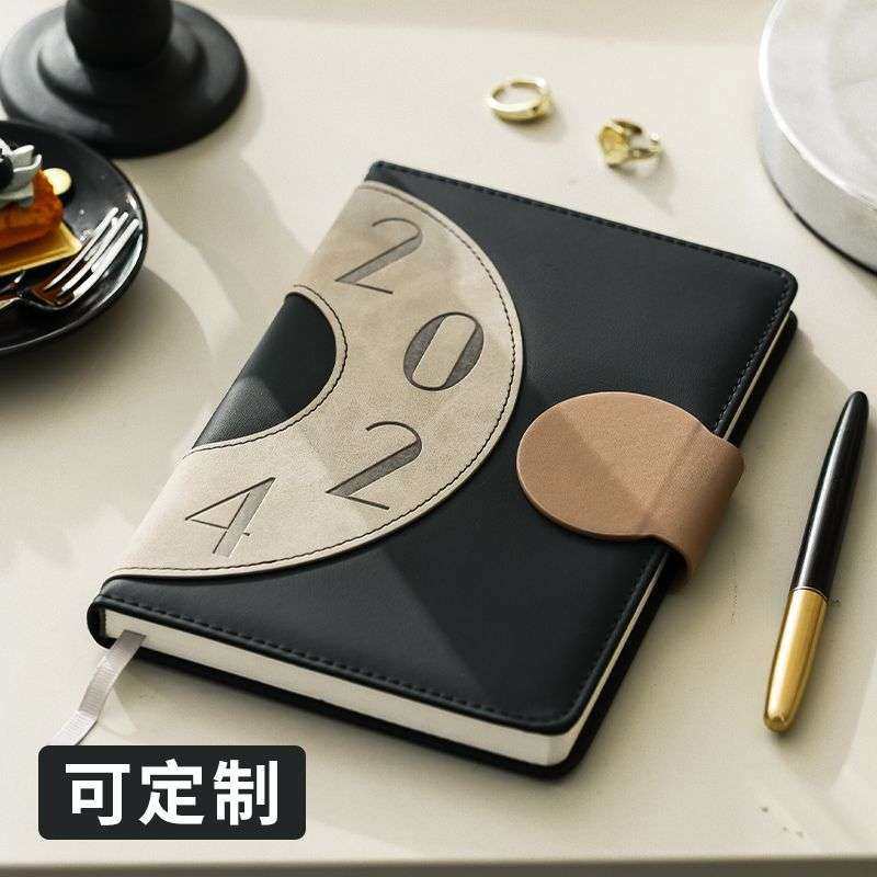 日程本2024年日程本周计划本一周两页可logo365天打卡年a5笔记本