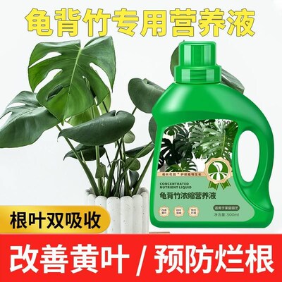 龟背竹营养液水培肥促生根观赏叶室内植物缓释浓缩龟背竹肥料