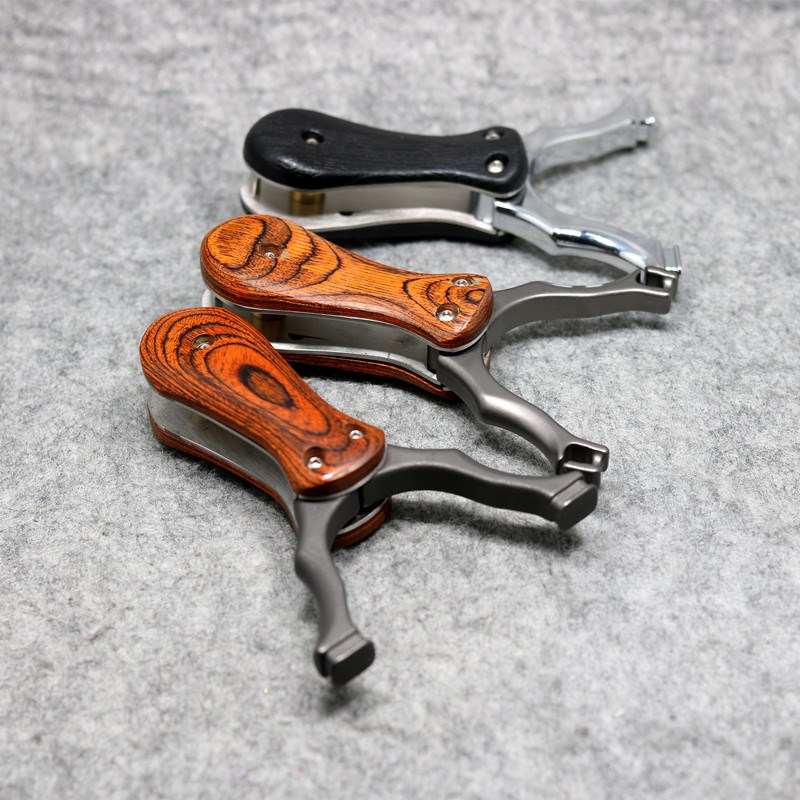 新多功能折叠弹弓扁皮筋户外精准竞技便携口袋弹弓传统圆皮筋弹工