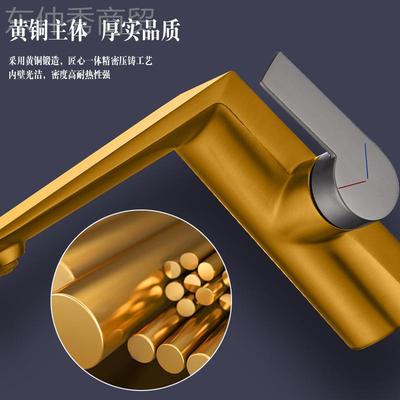 全铜TY-1637拉丝枪灰头色浴室面盆水龙间生台下卫盆脸盆冷热水龙