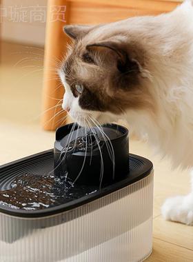 新款水猫咪自动物饮机新款滤48185自动过循环活水双过滤大容量宠