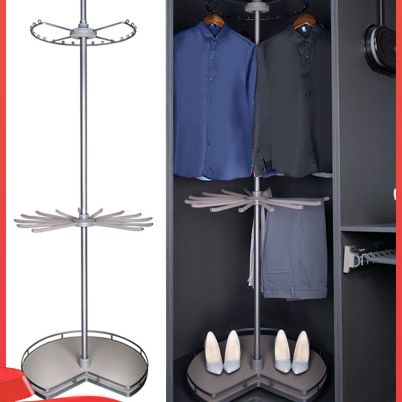 旋转衣架360度多功能衣帽间转角收纳三层挂衣杆挂衣裤架衣柜拉篮,宠物/宠物食品及用品,猫狗汽车安全带,淘宝优惠券,粉丝福利购,淘宝优惠卷