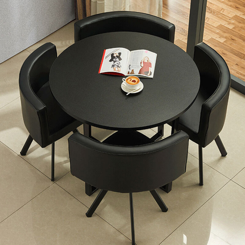 苏美特洽谈桌椅组合接待桌椅小圆桌子简约休闲餐桌椅1桌4椅子套件,模玩/动漫/周边/娃圈三坑/桌游,桌游配件/卡套/保护膜,淘宝优惠券,粉丝福利购,淘宝优惠卷