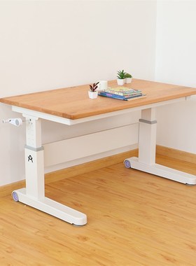 oooy儿童学习桌小学生书桌升降桌子实木书桌家用课桌椅装
