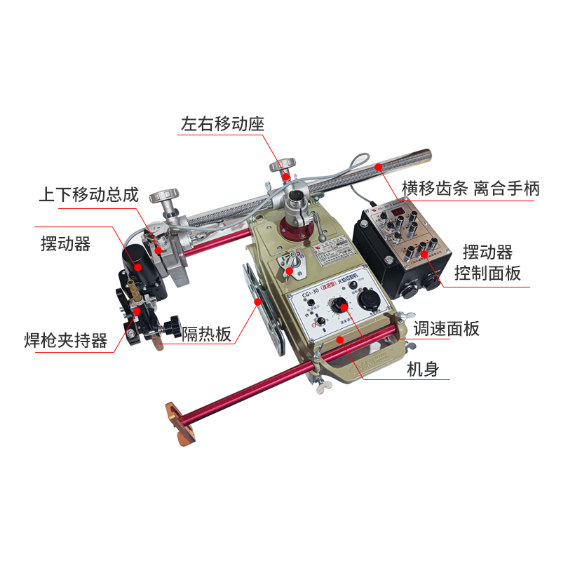 上海华威CG1-0摆动式自动焊接小车 气保焊二保焊小车 摆动器