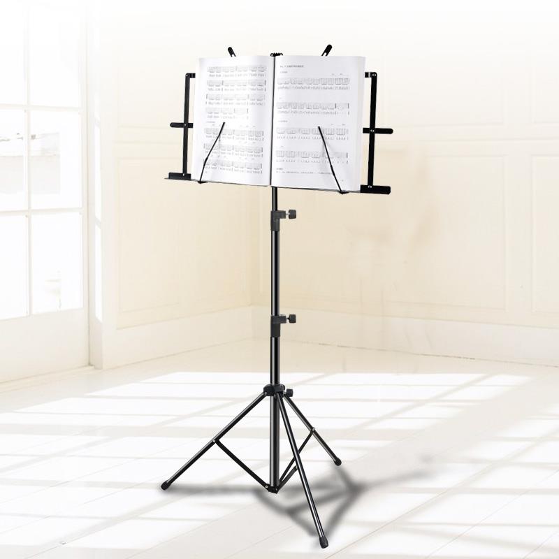升级便捷小谱架谱台乐谱架子古筝琴谱架吉他曲谱架通用折叠加粗