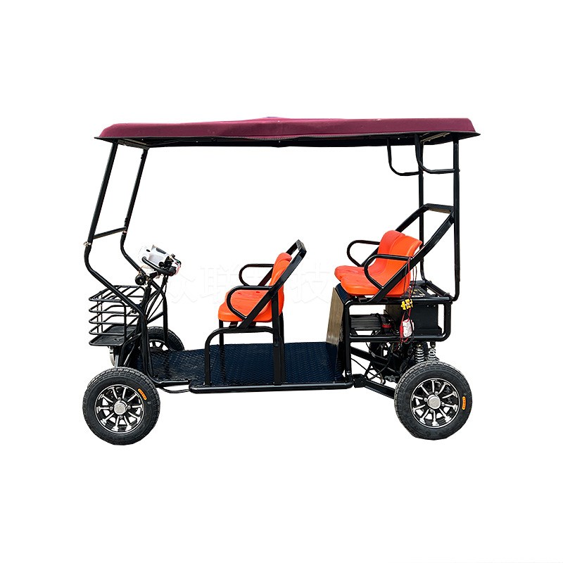 智能电动四轮轻便家用学生车景区共享观光女士简约代步车工具