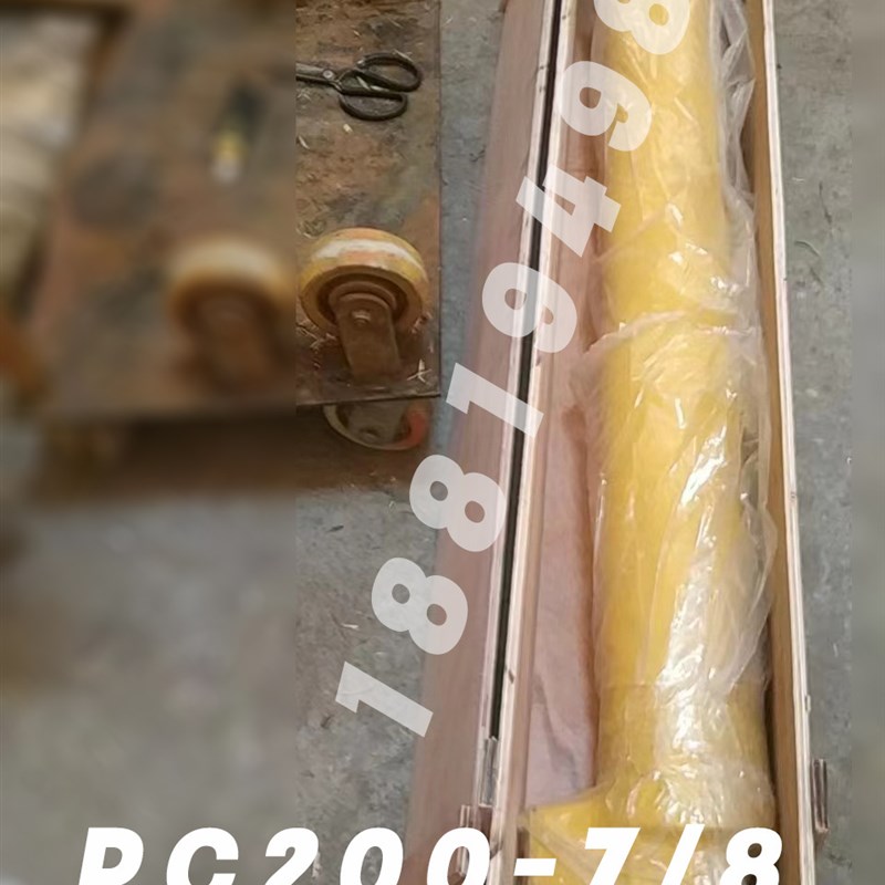 挖机沃尔EC50/55/60/80/140/145大中小臂油缸挖斗杆缸筒盖活塞杆