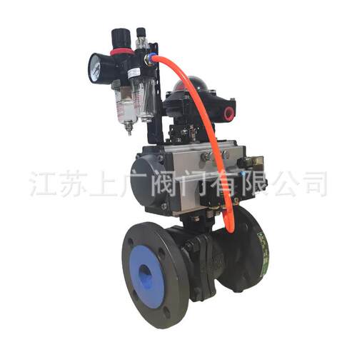 Q641FM-16C AT气动国标化工部碳钢WCB硅溶胶高平台法兰球阀