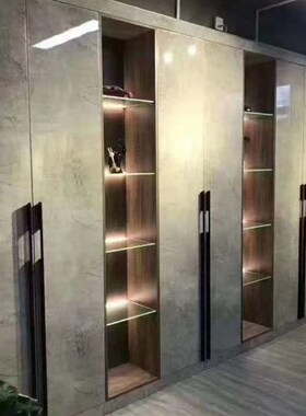 桉木高光板pet白色实木家具板 钛瓷亮光EO欧松板多层全屋颗粒板