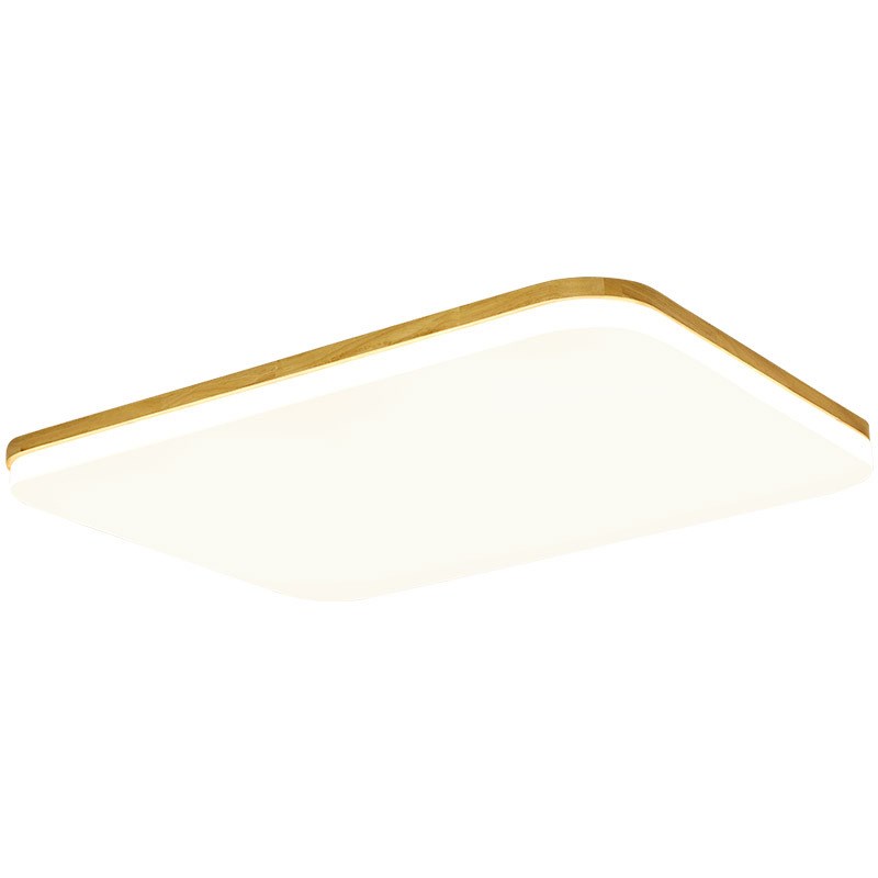 客厅灯原木风灯具简约现代护眼高级卧室灯方形圆形超薄日式吸顶灯