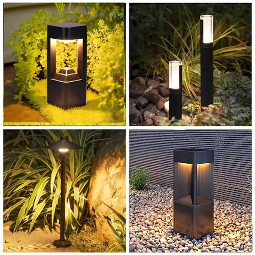 太阳能庭院路灯室外防水别u墅小区景观接电花园户外地插草坪灯24v