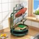 可旋转锅盖架台面多功能厨房收纳置物架砧板抹布放菜板沥水架神器