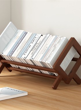 桌面小型书架置物架客厅u家用中式覆古风教师办公桌摆件整理架