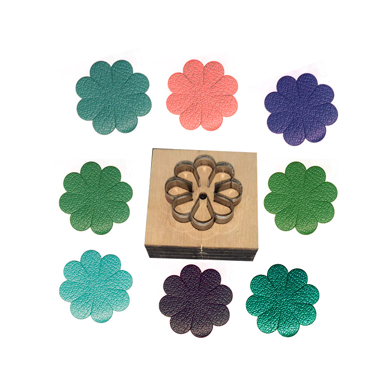 激光刀模定做手工皮具刀模花瓣刀模8瓣圆边刀模