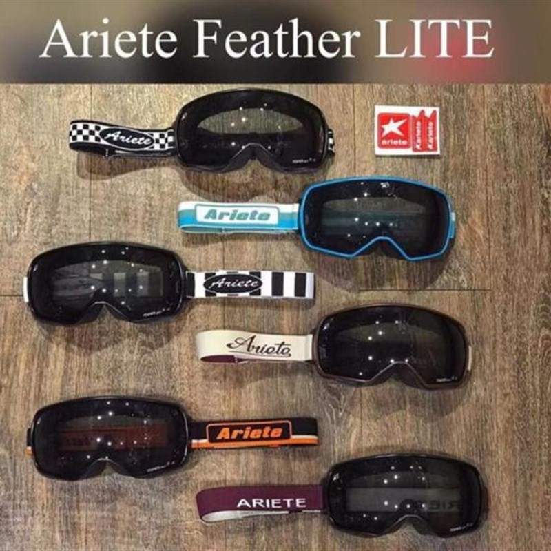 意大利ARIETE复古摩托车头盔变色风镜哈雷日夜通用近视轻量护目镜