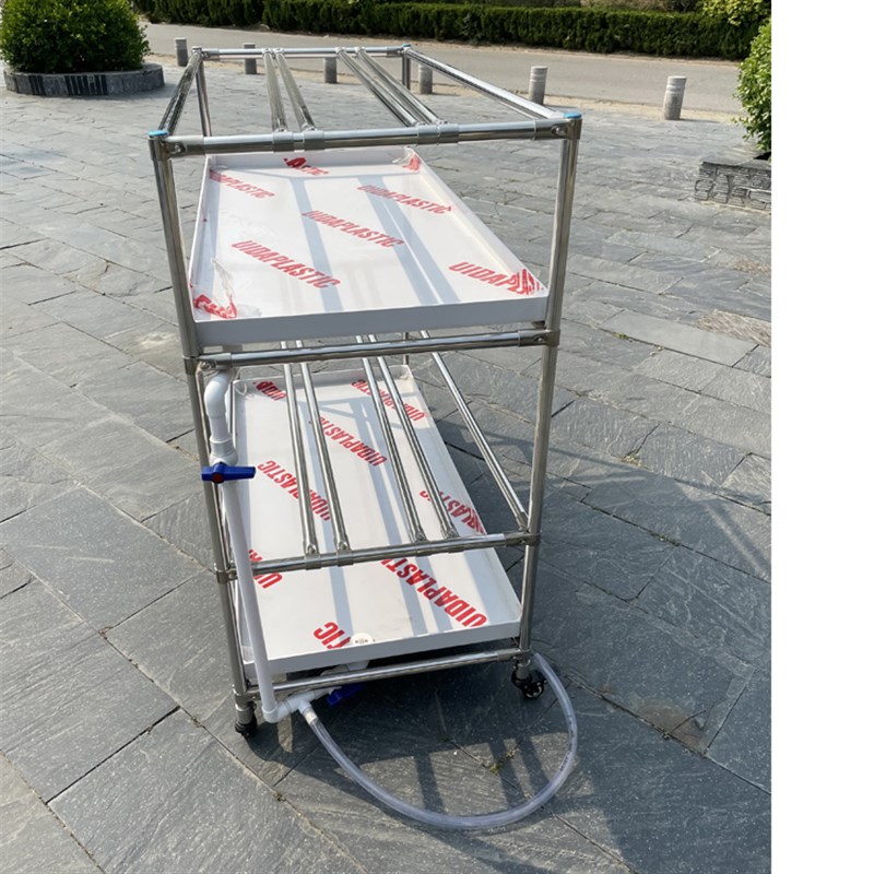 加厚202不锈钢 花架 兰花架子 可移动可调节 整体托接水盘 抗老化