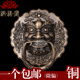 铜狮子头门扣门环拉手兽头中式 木门拉把 仿古大门双开门大把手对装