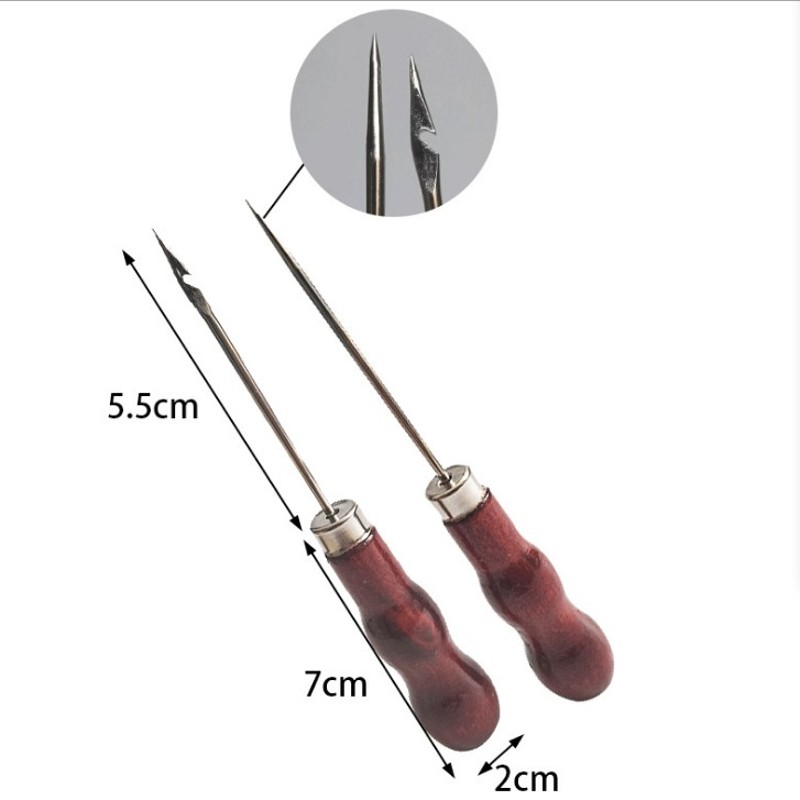 木柄锥子 弯头钩线锥子 打孔直头锥钻孔 定位锥木锥纳鞋底大锥子