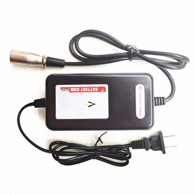 英洛华电动轮椅代步车24V2A铅酸锂电池充电器HPC1203-L2/1203-2B