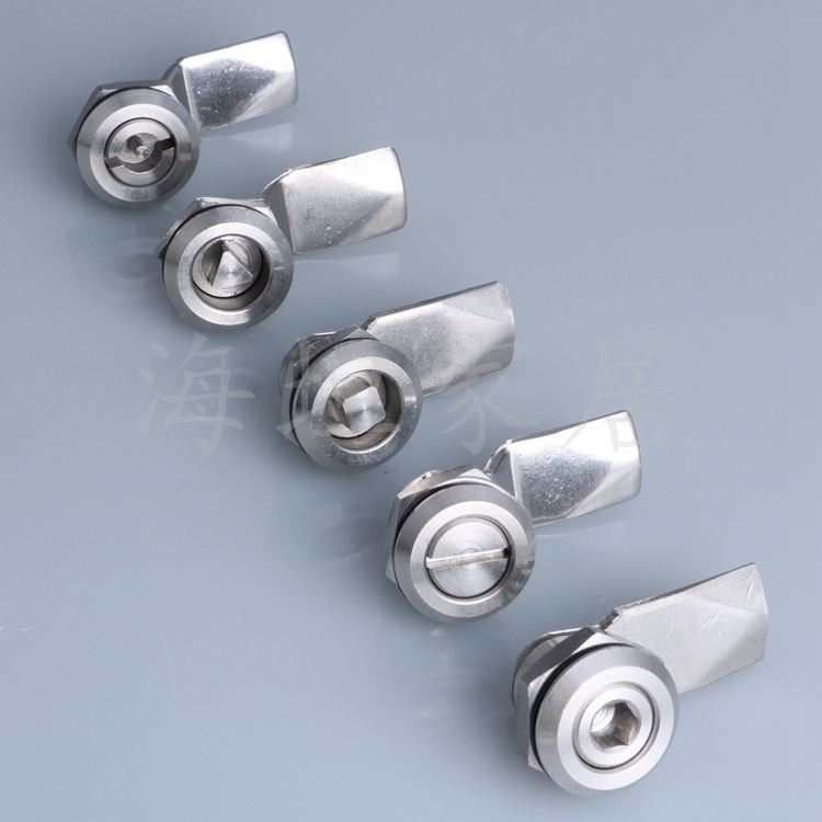 海坦 MS705不锈钢三角锁内六角不锈钢锁 S锁芯四角不锈钢锁工业锁