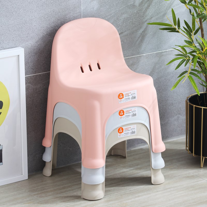 加厚塑料宝宝小矮凳防滑家用客厅换鞋凳儿童幼儿园可叠放