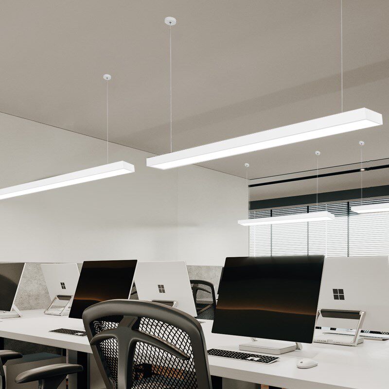 现代商场超市汽车美发长条灯超亮款工作会议办公室ld吊灯,家装灯饰光源,商用吊灯,淘宝优惠券,粉丝福利购,淘宝优惠卷