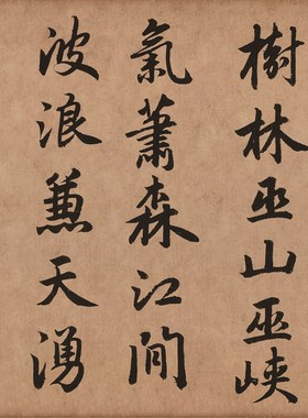 赵孟頫行书杜甫秋兴八首水写布 水万次练行书 循环使用经济环保