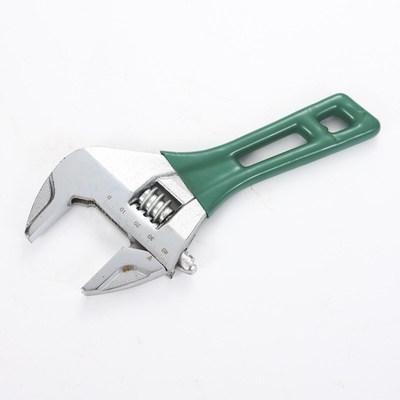 厂家销售 沾塑活扳手 轻型短柄大口活扳手临沂五金工具