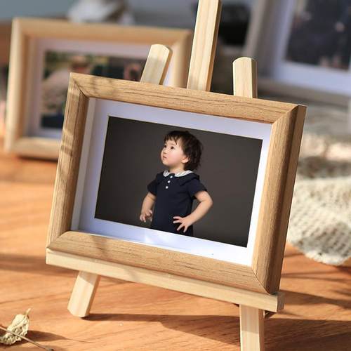 实木相框摆台画框挂墙中空立体7寸8七6寸5洗照片相册框架定制A3a4