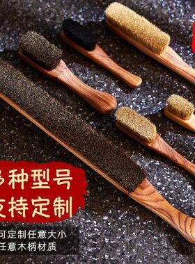 纯猪鬃毛文玩刷子不掉毛迷你大小号金刚核桃橄榄雕件清理包浆上色