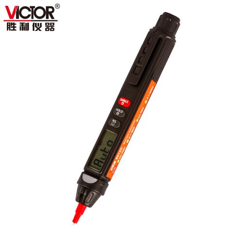 胜利数字笔式万用表VC6012C高精度一体多用表测相序/火线智能电笔