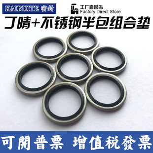 骨架油封 氟胶o型圈 半包组合垫 密封圈 JB982不锈钢304组合垫片