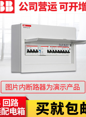 ABB配电箱布线箱明装强电箱16回路配电箱ACM 16 SNB(不含断路器)
