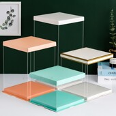 12寸双层加高生日蛋糕包装 盒子厂家定制 6寸8 50套透明蛋糕盒4