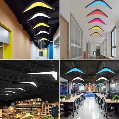 V形led燕尾吊灯走廊过道箭头灯商场超市健身房办公室工业风造型灯