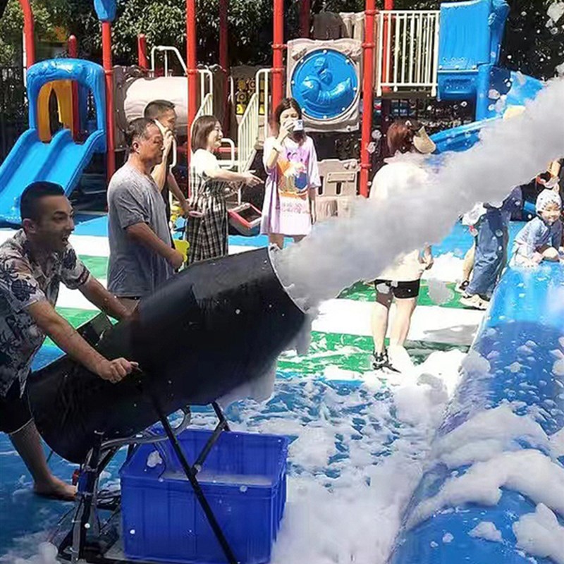 喷射式摇b头器发泡泡沫泡沫游乐场幼儿园水上乐园机机户外活动大