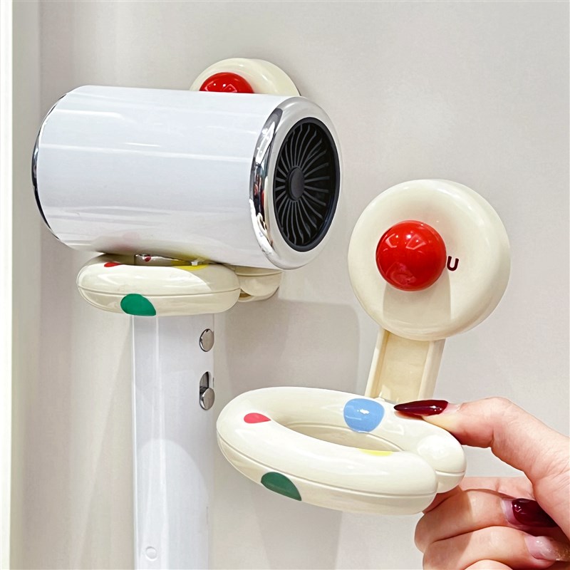 吸盘吹风机支架免打孔放电吹风挂架风F筒架子卫生间置物架收纳神