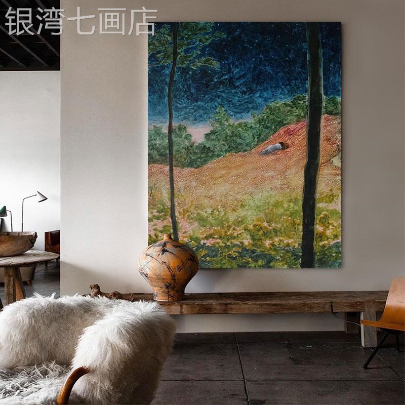 网红北治愈系装玄关现代简术约客A欧纯抽象艺厅竖版定制手饰落地