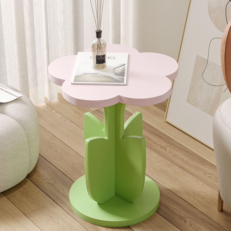 小清新奶油风装饰茶几落地摆件沙发旁小边几卧室R软装乔迁新居礼