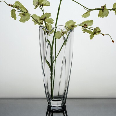 【直营】捷克BOHEMIA波西米亚水晶花瓶玻璃客厅插花进口摆件