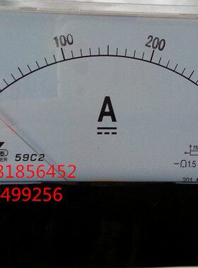 直流电流表 59C2-300A 75MV 59C2-A安装式电表 GB/T7676