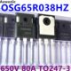 N沟道场效应MOSFET 80A 650V OSG65R038HZF 原装 三极管 TO247