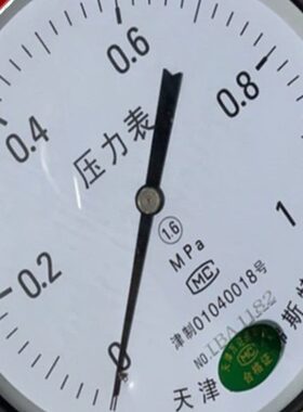 天津万达佛斯特Y150/Y200Y250压力表真空负压气压水压锅炉压力表