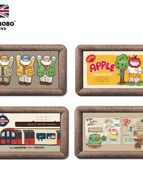 UNDERBOBO刺绣插画1 家居卧室客厅背景墙艺术现代装饰画 安德伯伯