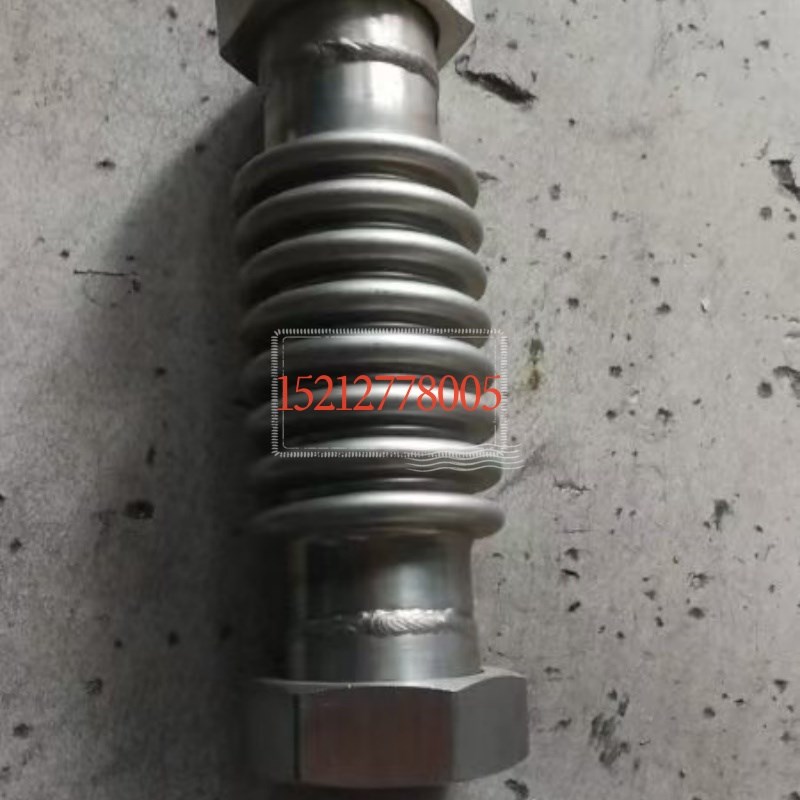 合肥现做304不锈钢卡压金属软管薄壁卡J压补偿器伸缩节丝扣补偿器