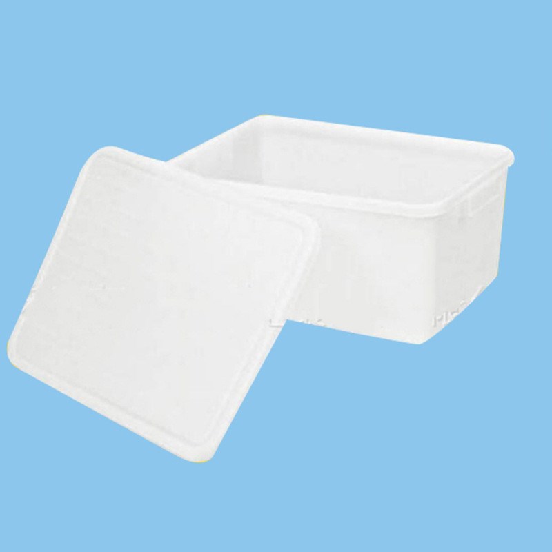 塑胶带盖储物箱 白色周转箱带盖子 塑料物流箱 周转箱供应