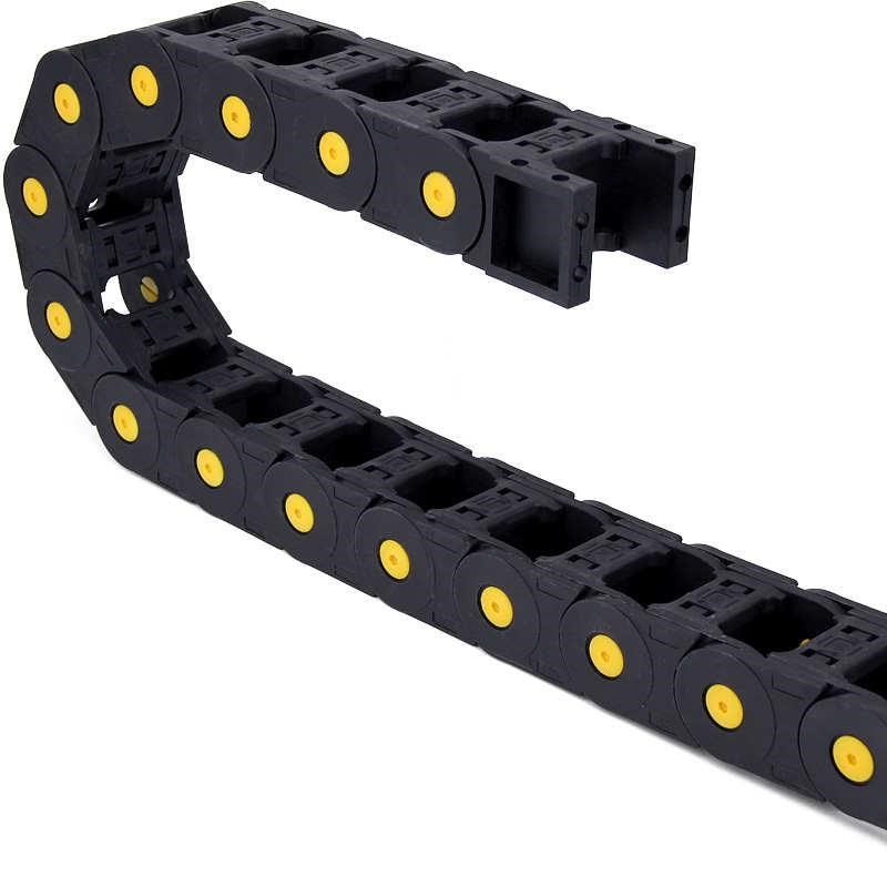 机床拖链塑料坦克链活动线槽桥式全封闭雕刻机柔性电缆穿线链条
