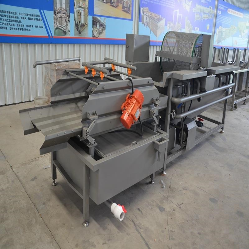 果蔬涡流气泡清洗机现货连续式中药才清洗线涡流蔬菜清洗机