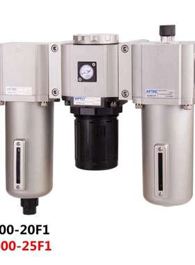 亚德客GF200/300/400/600-06/08/10/15/20/25气源处理空气过滤气